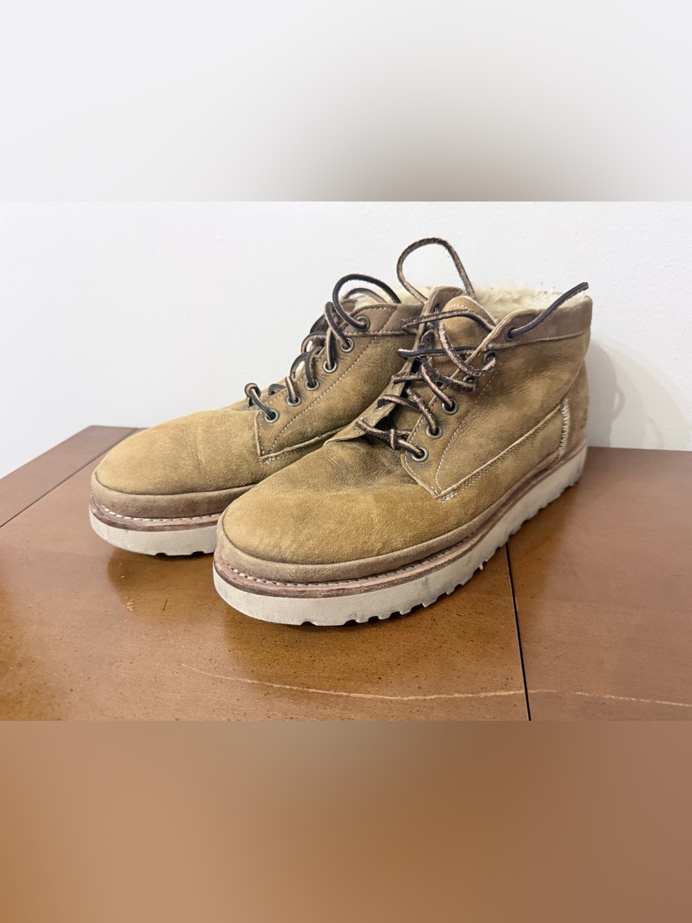 Ugg Campfire Trail Bomber Chestnut Lace Up Lined Boot Comfy Lumber Men’s US 10
